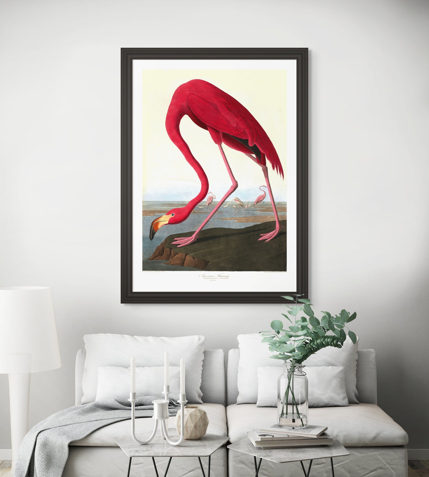 Flamingo – Vintage kunstplakat - Retrotrykk
