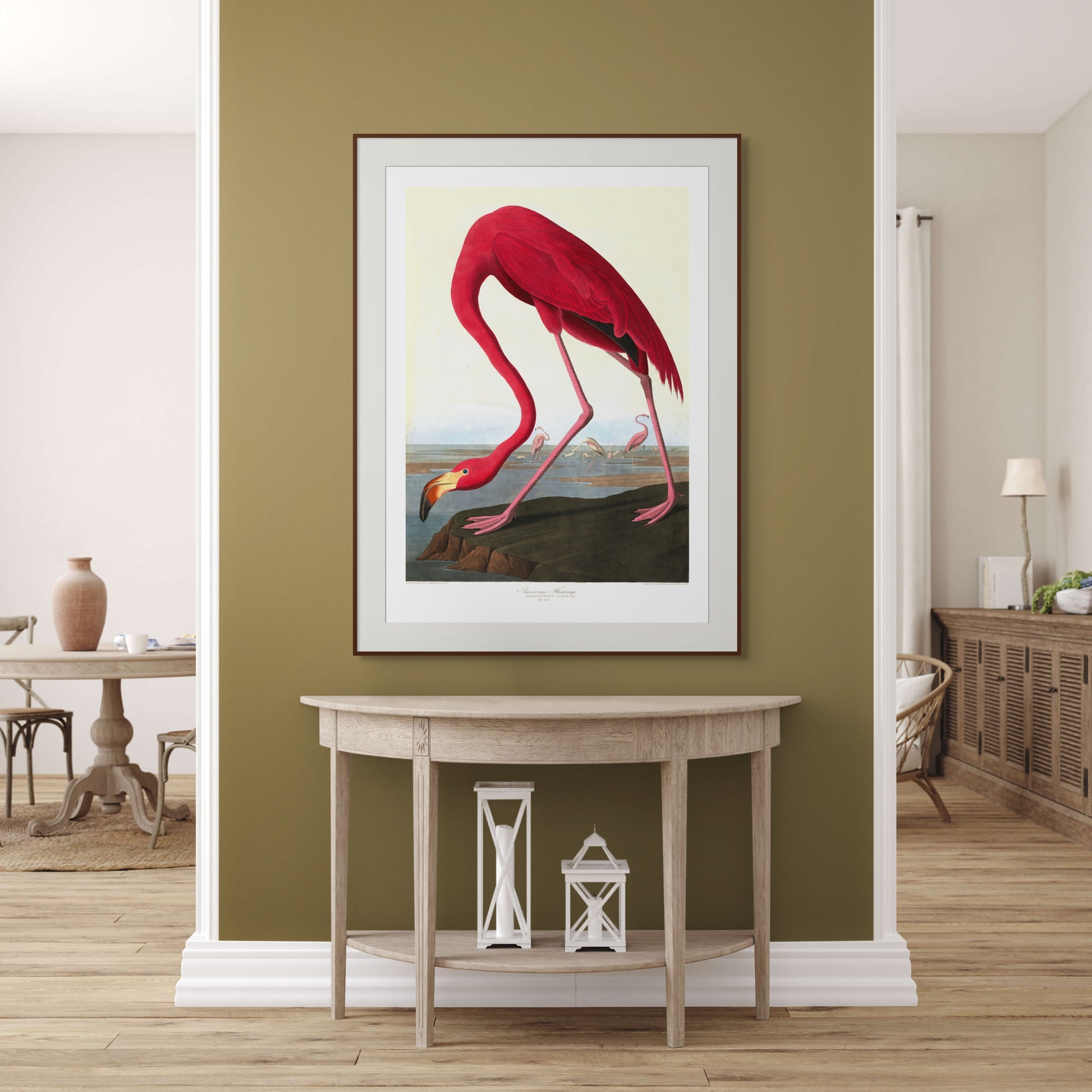 Flamingo – Vintage kunstplakat - Retrotrykk