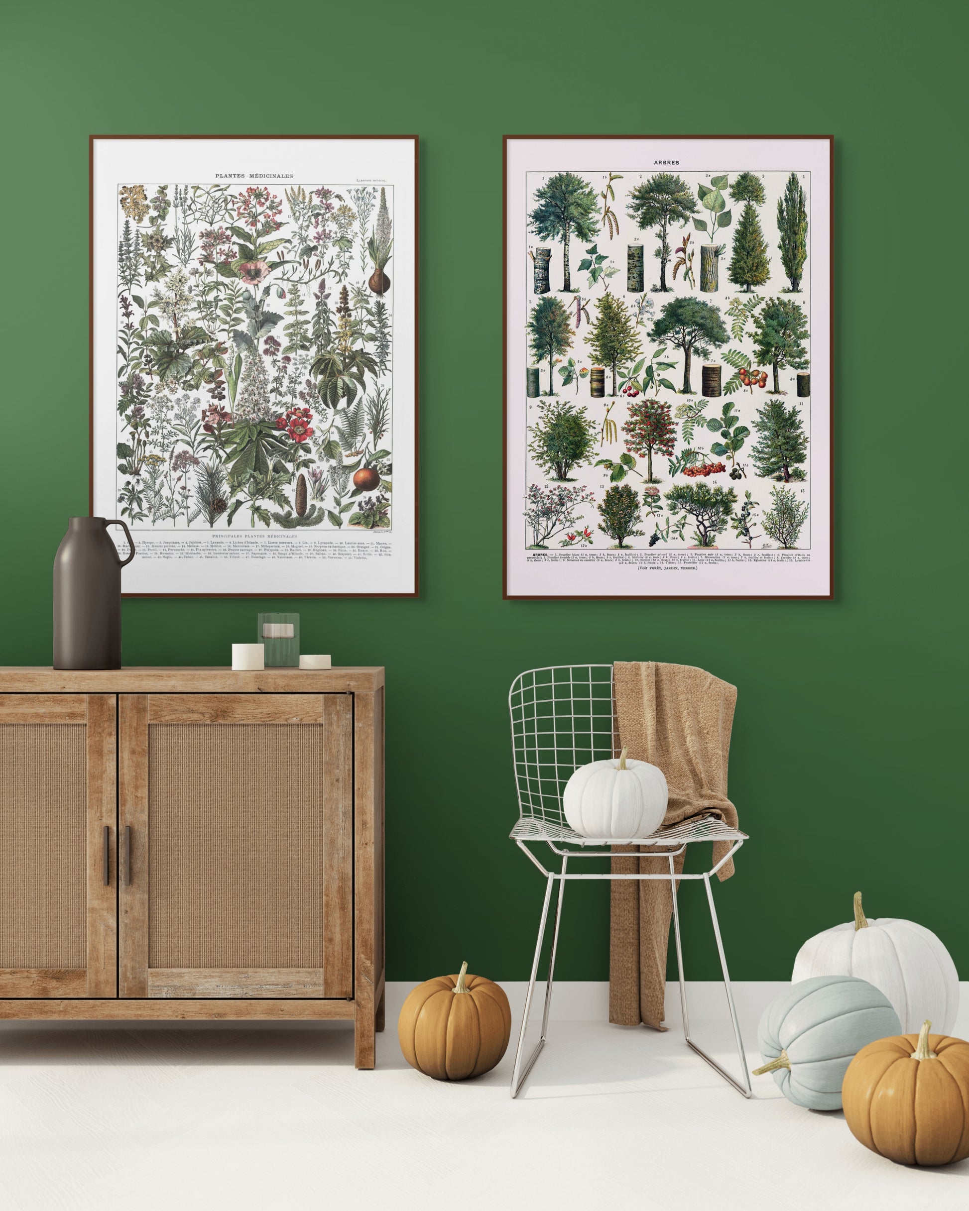 Trær - Vintage kunstplakat - Retrotrykk