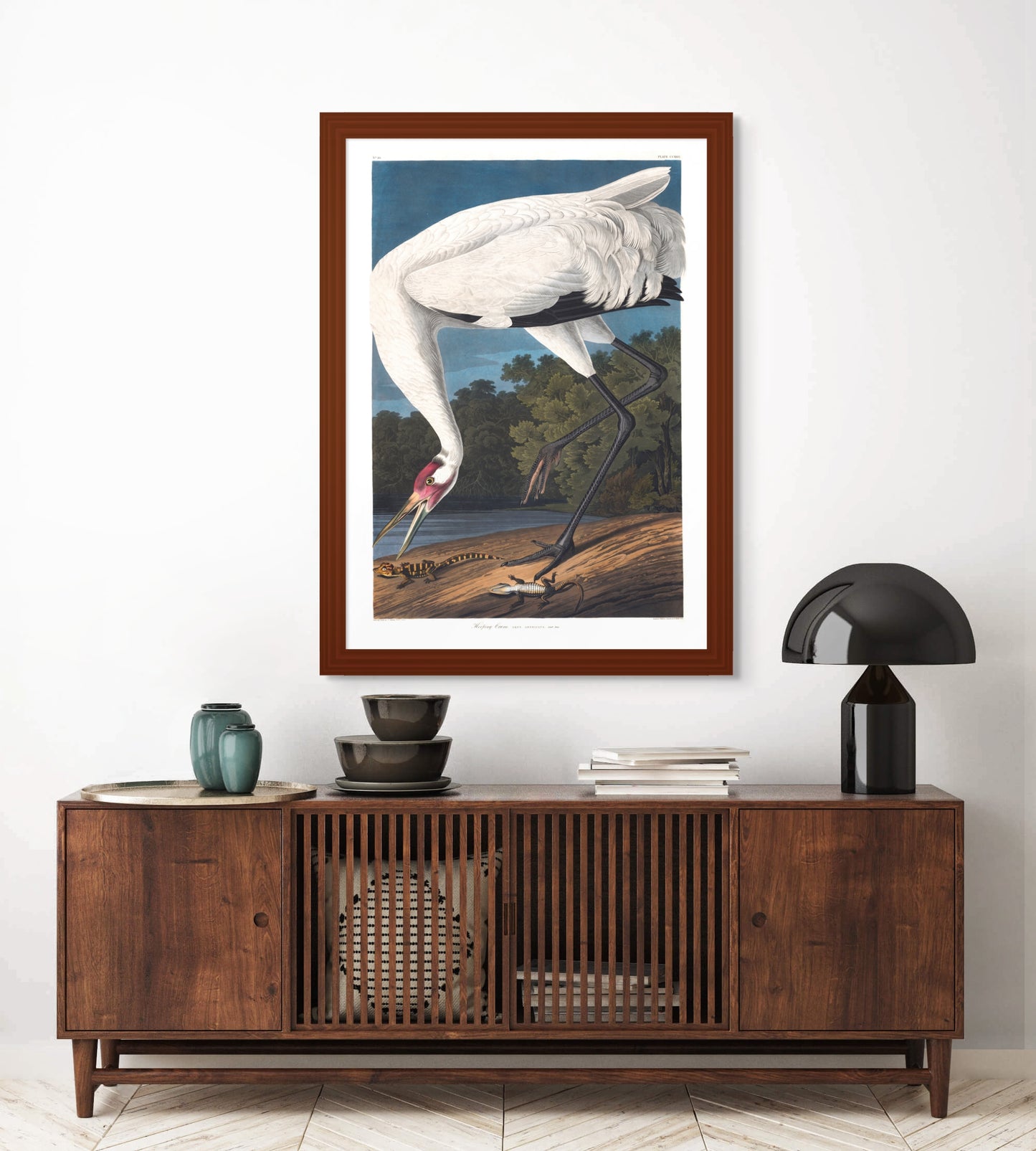 Trompetertrane - Vintage kunstplakat - Retrotrykk